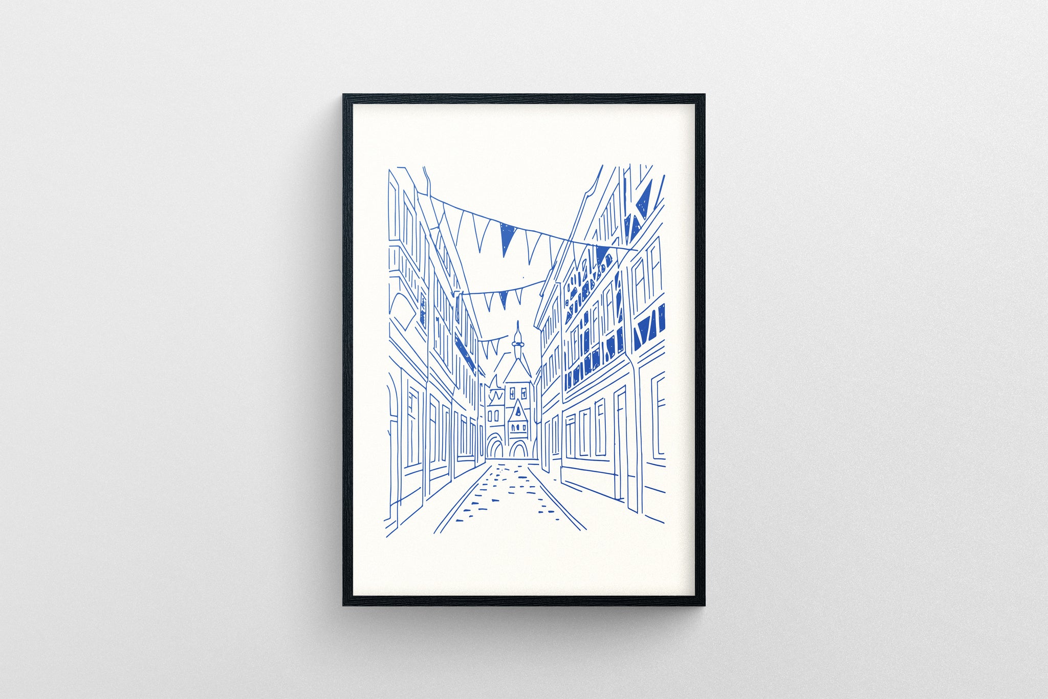 Poster „Sommer in Bamberg – Altstadtillustration“